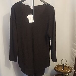 LuLaRoe Brown Textured Top